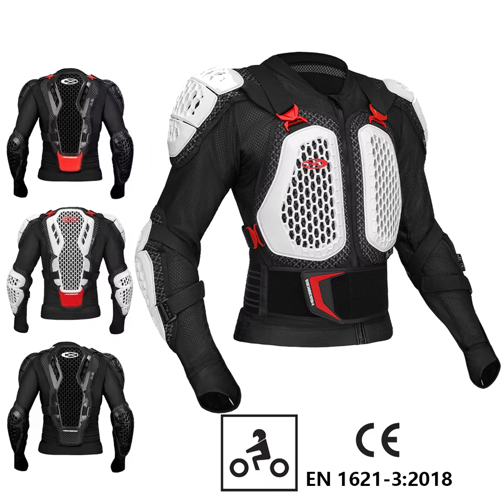 Motorcycle Gear Jacket And Pants - オートバイアーマージャケット保護パンツ通気性耐摩耗性ジャケットクラッシュガード付きモトクロスライディングギア電動自転車用