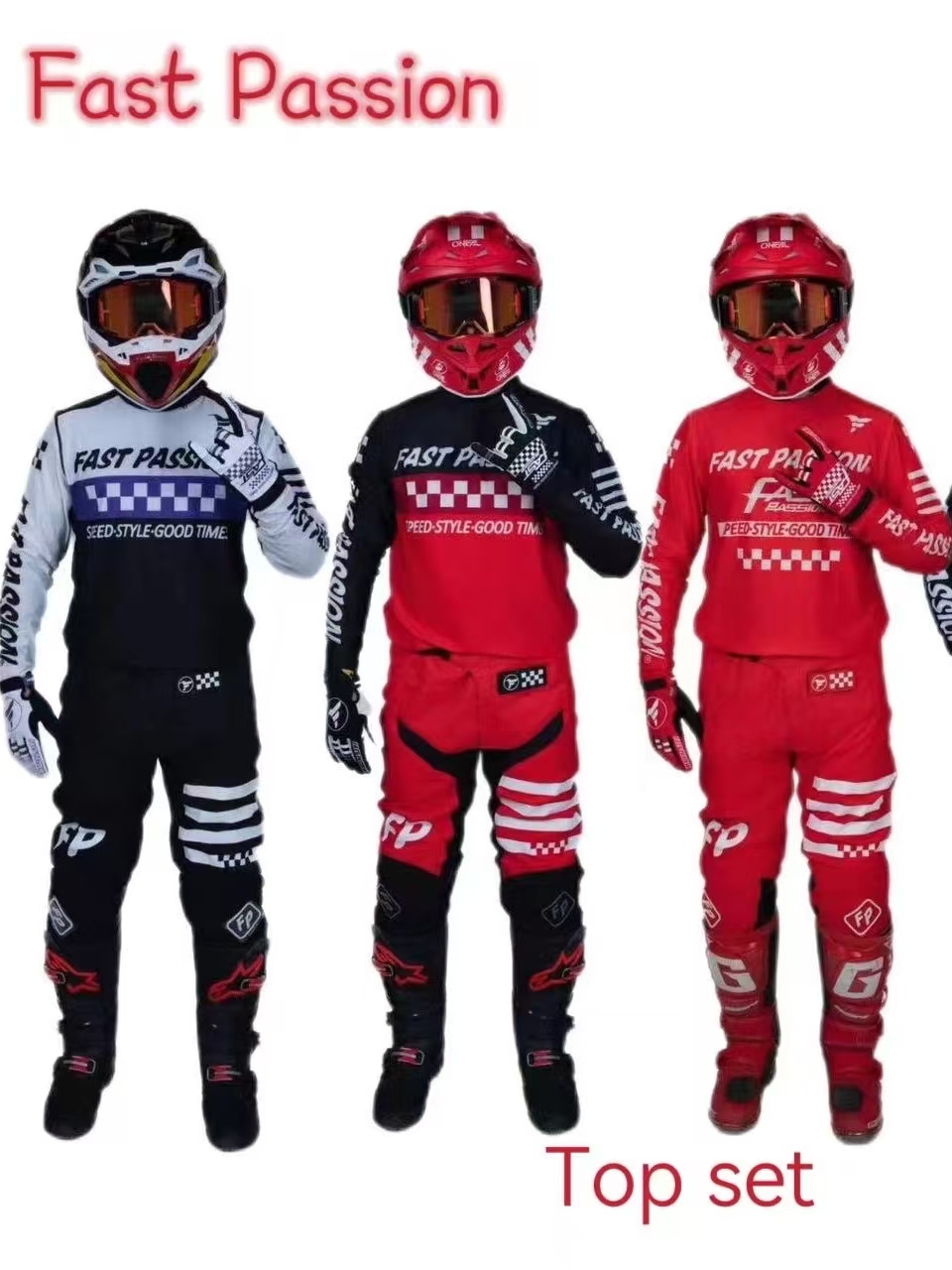 Motorcycle Gear Full Set - 2025 ファストパッション フォックス モトクロス ギアセット トップシフト