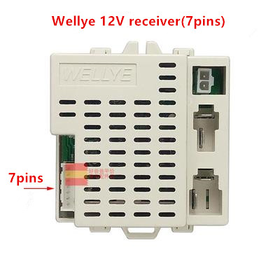 Motorcycle Gear Kids - Wellye-子供用電気自動車部品,12v,2.4g,7ピン,Bluetoothレシーバー,子供のおもちゃ,オートバイ,ワイヤレスアクセサリー