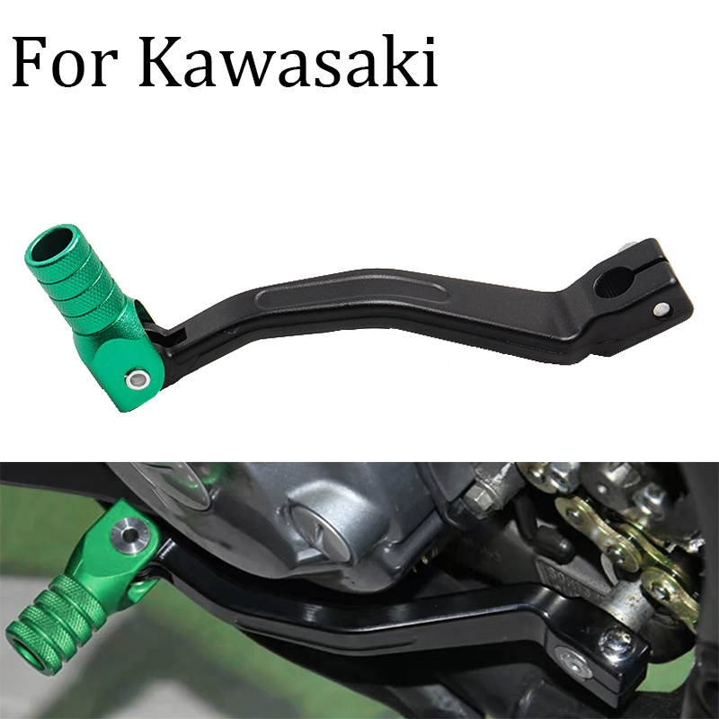 Motorcycle Gear Kawasaki - オートバイモトクロス修正されたアルミ合金折りたたみギアシフトレバーカワサキ KLX230 ラリー 2013-2022 2023 ユニバーサル部品