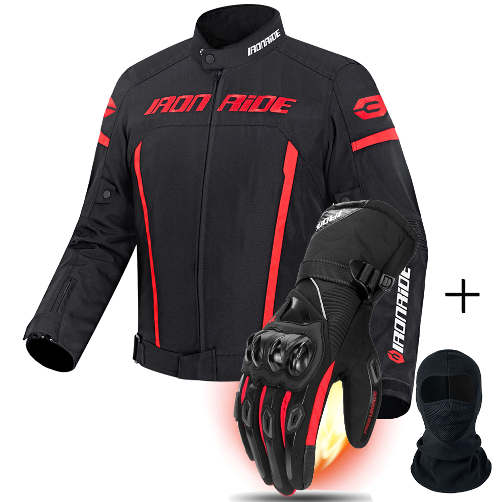 Motorcycle Gear Jacket And Pants - メンズオートバイジャケット四季防風モトクロスパンツバイク乗馬服保護具付き耐摩耗性