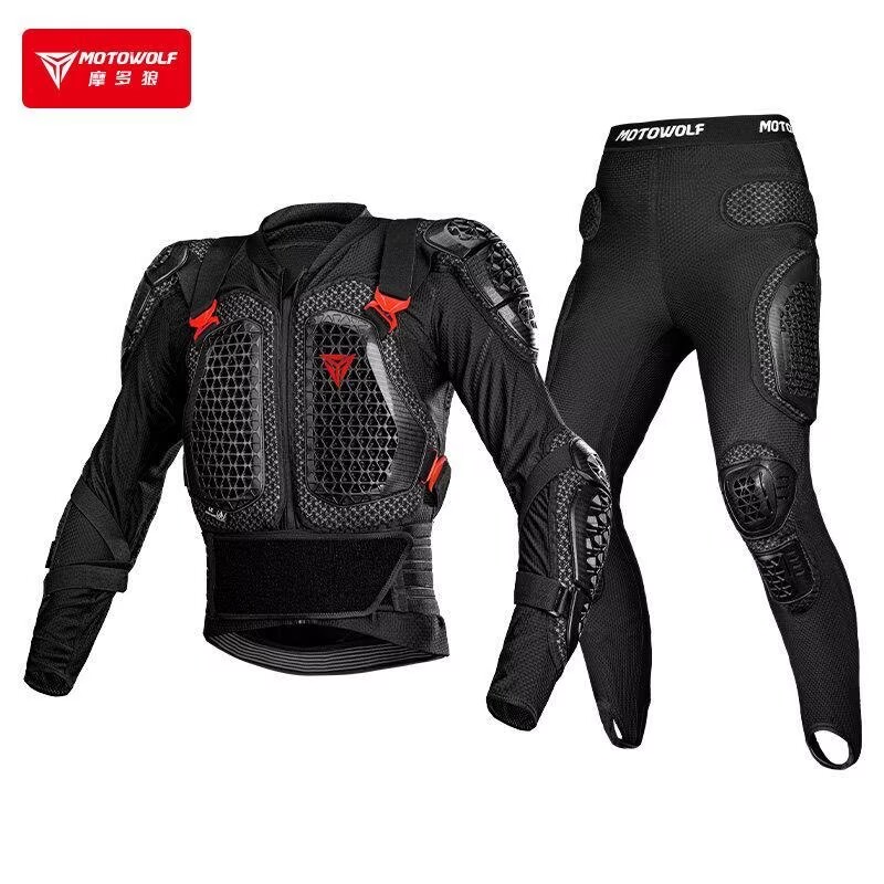 Motorcycle Gear Jacket And Pants - オートバイジャケット男性用タートルモトクロスMXオートバイボディアーマーバイクレーシングジャケットパンツCEギア装備