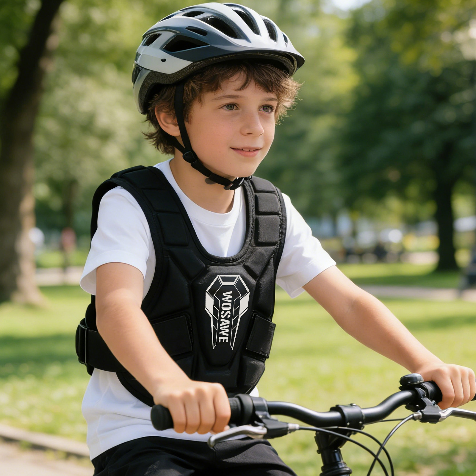 Motorcycle Gear Youth - WOSAWE 子供用オートバイアクティブウェアベストユーストレーニングギアEVAパッド入り快適なアウトドア用
