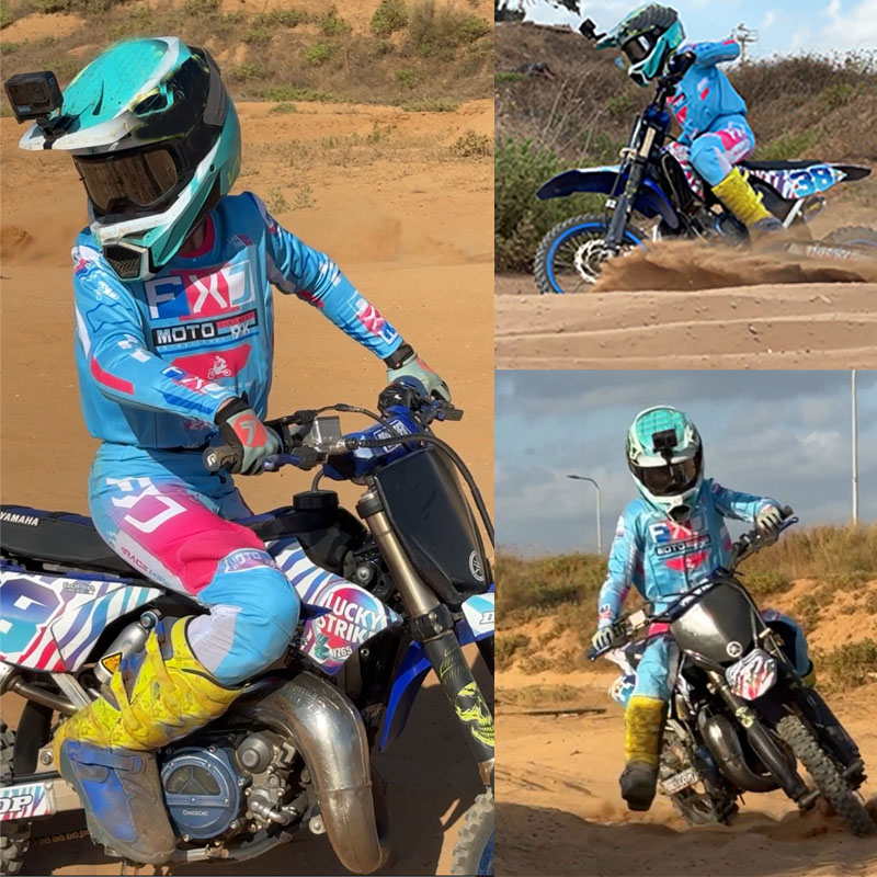 Motorcycle Gear Youth - モトクロス子供セットオートバイジャージとパンツ子供服ピンク少年少女ユース mx ギアセットカスタマイズされた番号 Nameracing スーツ