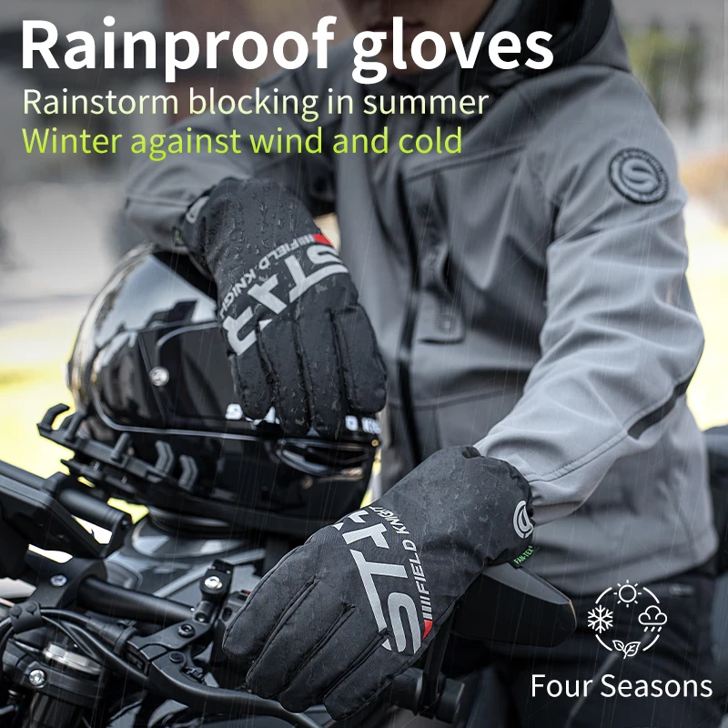 Xs Motorcycle Gear - 春夏防雨バイクグローブカバー冬暖かい防水オートバイオフロードレイングローブタッチスクリーン XS-XXL