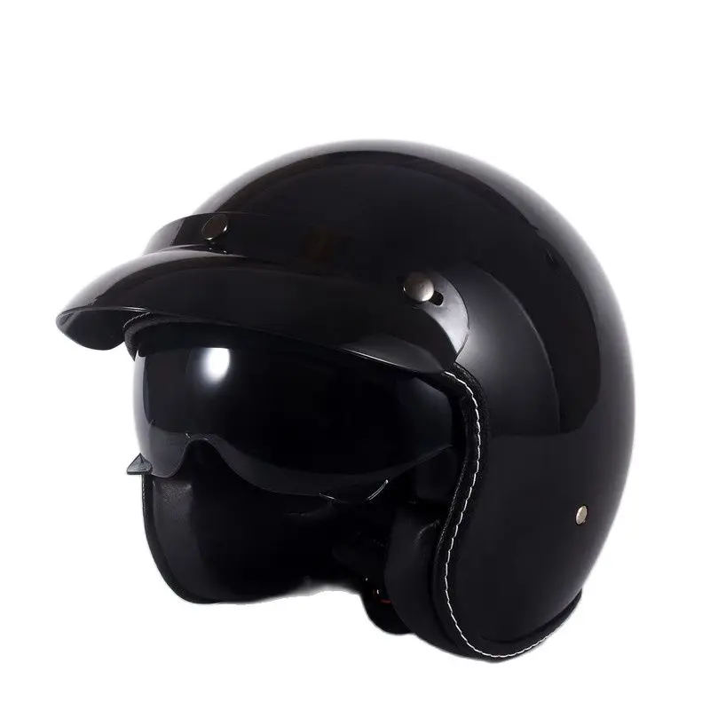 オートバイヘルメット電動自転車ヘルメットオープンフェイスダー - Xs Motorcycle Gear のレビューと価格