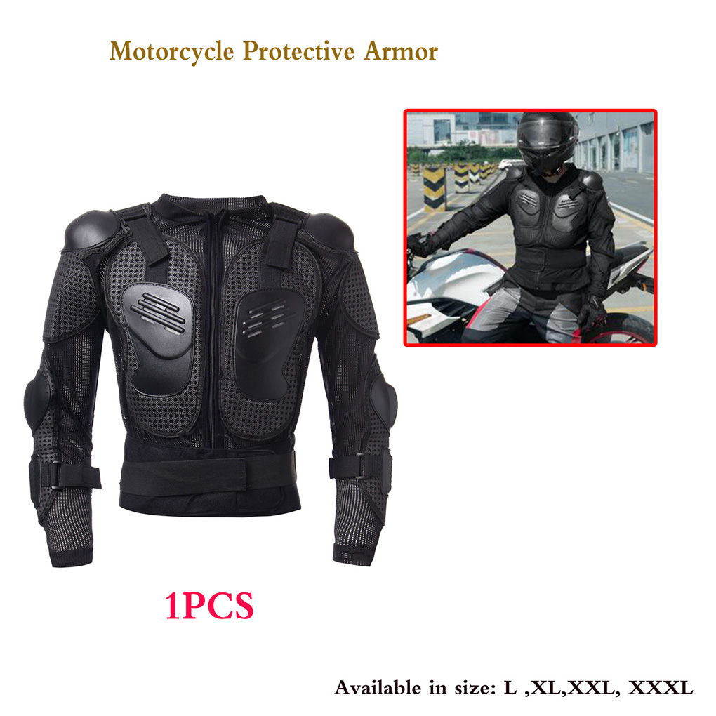 オートバイ保護ライディングギアジャケットアーマー脊椎肩胸全身 - Motorcycle Gear Full Set のレビューと価格