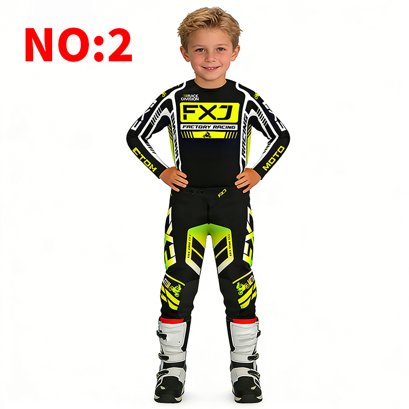 モトクロス子供服 オートバイジャージ＆パンツ キッズ服 男の - Motorcycle Gear Youth のレビューと価格