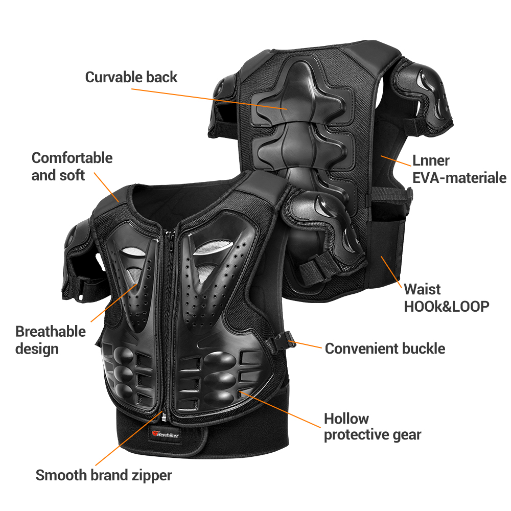 子供用オートバイアーマーチェストベスト保護モトクロスボディア - Xs Motorcycle Gear のレビューと価格