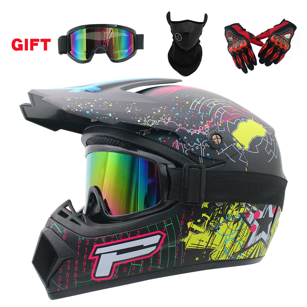 子供と青少年向けのダートバイクギア：フルフェイスヘルメット、 - Motorcycle Gear Youth のレビューと価格