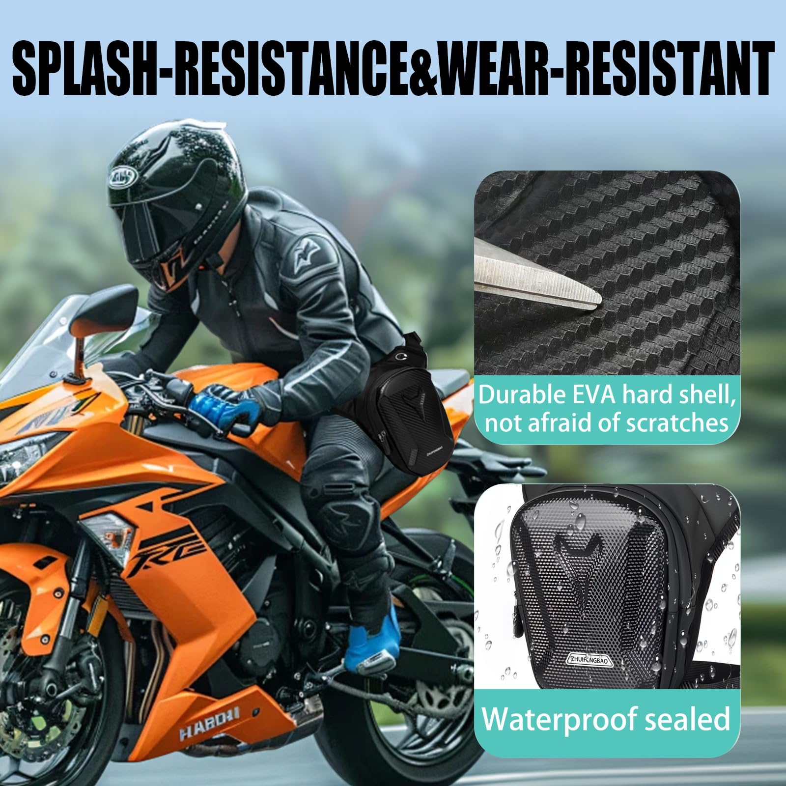 防水オートバイドロップレッグバッグ多機能太ももウエストパック - Motorcycle Gear Wardrobe のレビューと価格