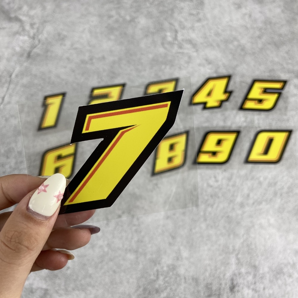 オートバイ用ビニールナンバーステッカー,オートバイ燃料タンク - Motorcycle Gear Yellow のレビューと価格