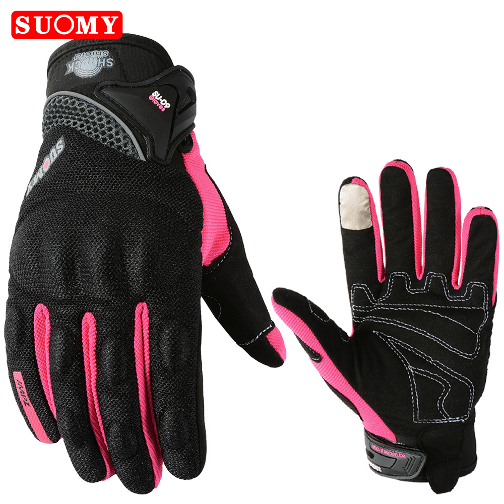 Suomy-男性と女性のためのフルフィンガーバイクグローブ、 - Xs Motorcycle Gear のレビューと価格