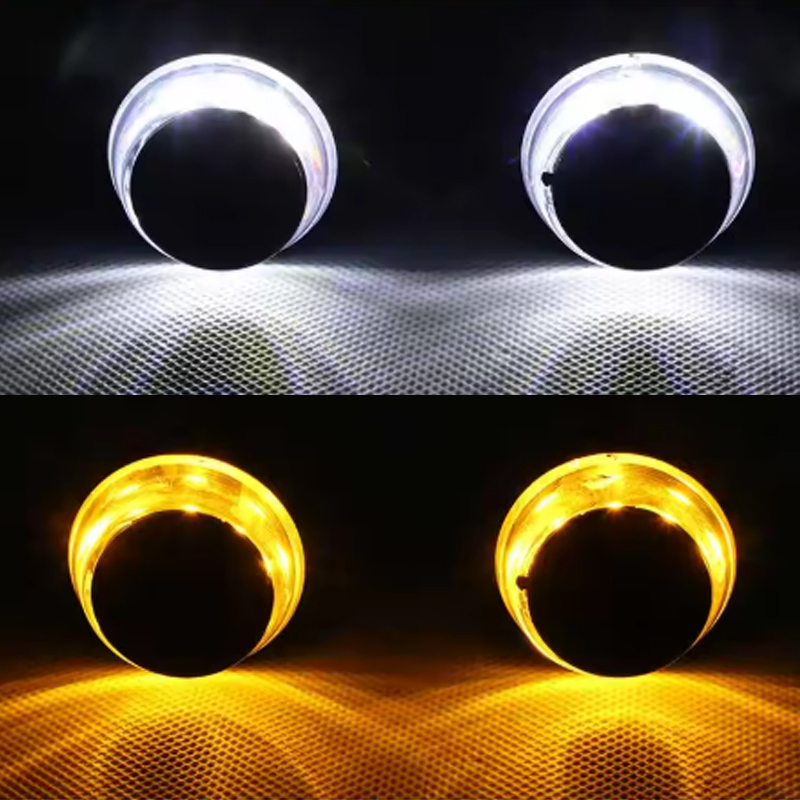 12V LED オートバイハンドルバーエンドターンシグナルラ - Motorcycle Gear Yellow のレビューと価格