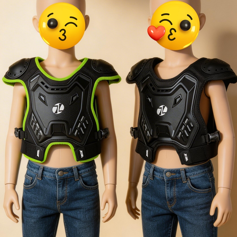子供用オートバイアーマーベスト、モトクロス、MTB、BMX、 - Motorcycle Gear Kids のレビューと価格