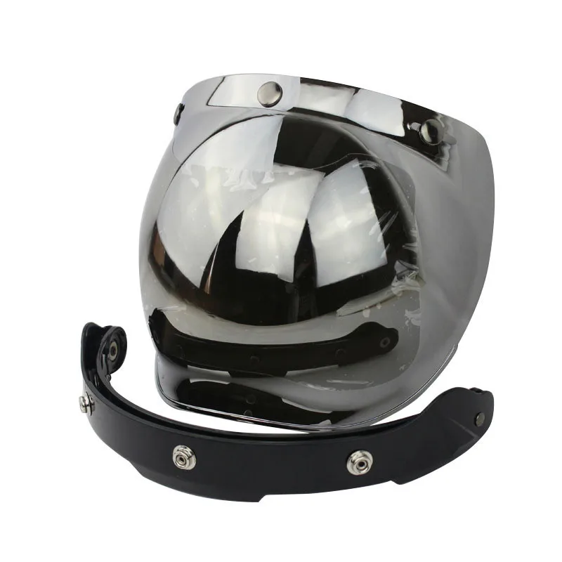 黄色のオートバイヘルメットバイザーバブルシールドレトロヴィン - Motorcycle Gear Yellow のレビューと価格