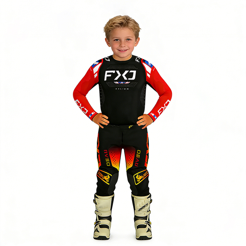 モトクロス子供服 オートバイジャージとパンツ キッズ服 男の - Motorcycle Gear Youth のレビューと価格