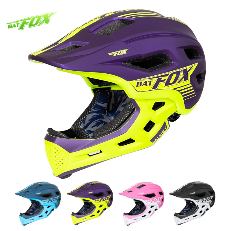 Batfox-子供用の取り外し可能なフルフェイスヘルメット, - Motorcycle Gear Kids のレビューと価格