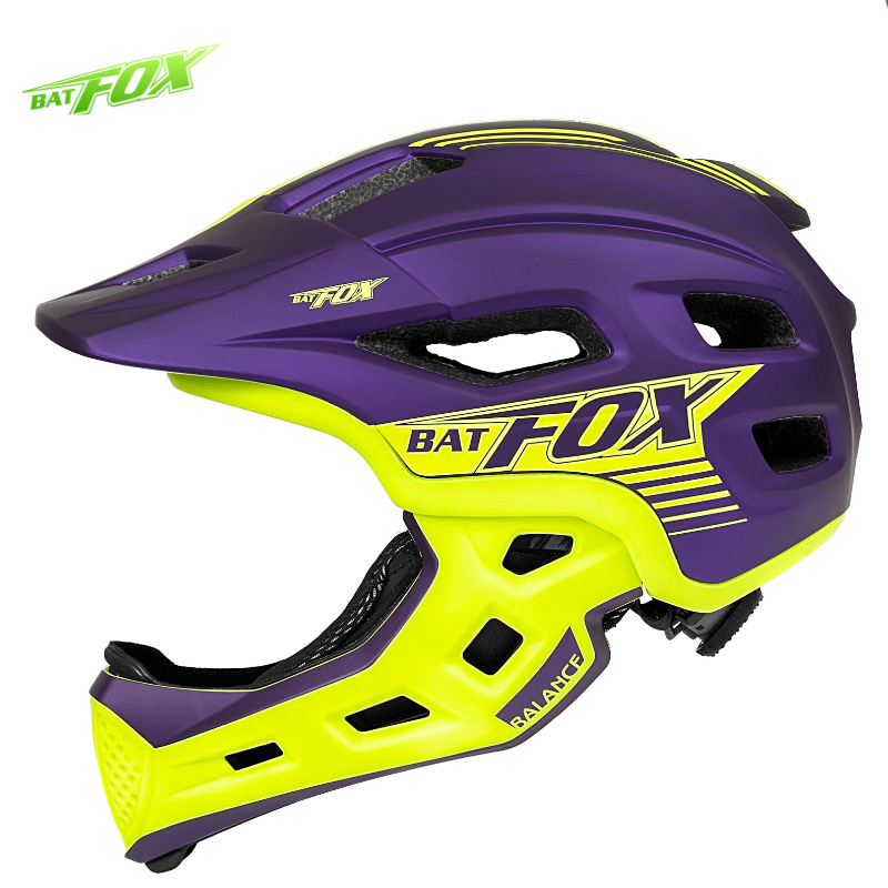 Batfox-子供用の取り外し可能なフルフェイスヘルメット, - Motorcycle Gear Kids のレビューと価格