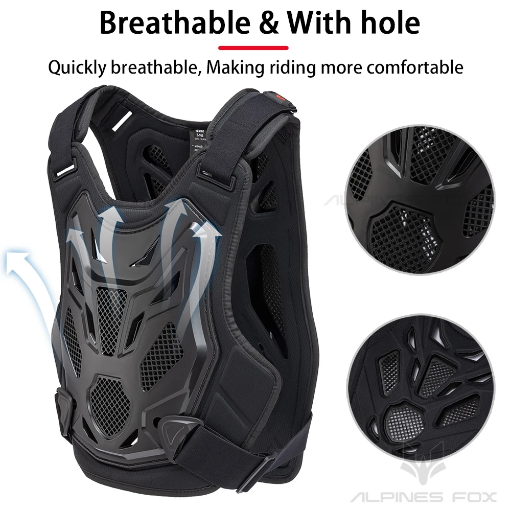 オールシーズンモトクロスアーマーベストオートバイボディ保護  - Xs Motorcycle Gear のレビューと価格