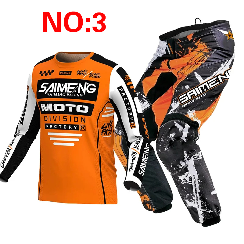 モトクロス子供用セット オートバイジャージとパンツ キッズ服 - Motorcycle Gear Youth のレビューと価格