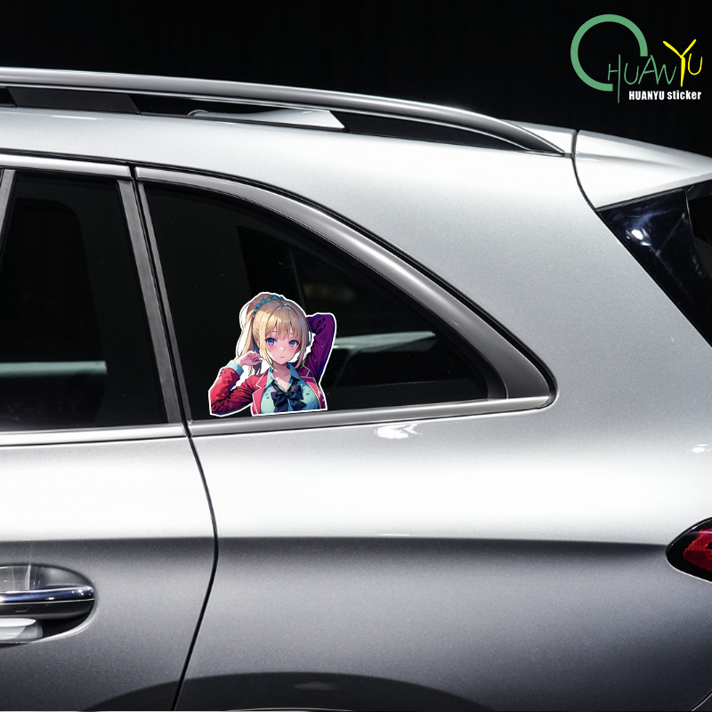 Jdm-美しい女の子の車のステッカー,若者のためのファッショ - Motorcycle Gear Youth のレビューと価格