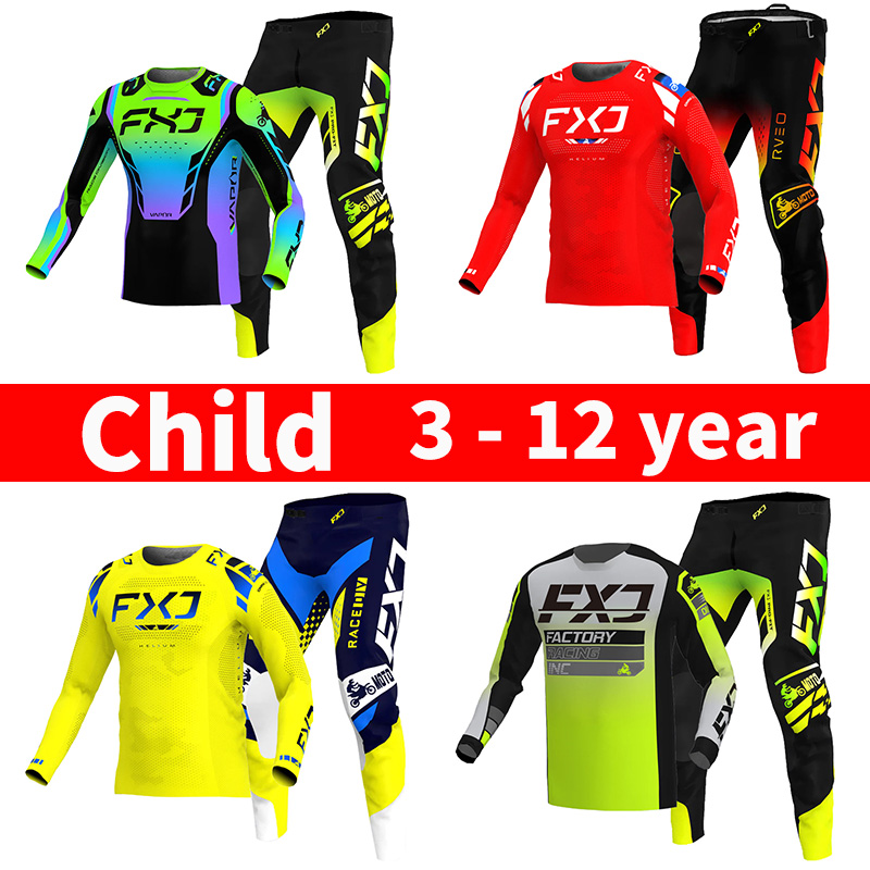 モトクロス子供セットオートバイジャージとパンツ子供服ピンク少 - Motorcycle Gear Youth のレビューと価格