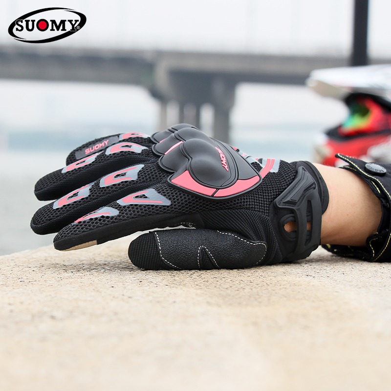 SUOMY 通気性のあるレーシングバイクグローブ ピンク フ - Xs Motorcycle Gear のレビューと価格