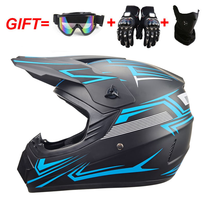 キッズ＆ユース用フルフェイスオートバイヘルメット – ダート - Motorcycle Gear Youth のレビューと価格