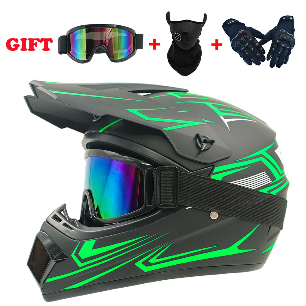 キッズ＆ユース用フルフェイスオートバイヘルメット – ダート - Motorcycle Gear Youth のレビューと価格