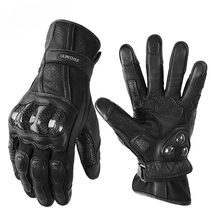 -Suomy 女性オートバイ手袋革オートバイ乗馬手袋炭素繊維 - Xs Motorcycle Gear のレビューと価格
