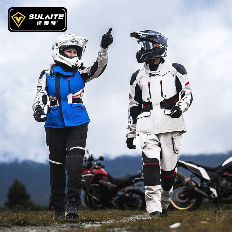 女性用オートバイライディングスーツ 冬用防水保護ギア ジャケ - Motorcycle Gear Jacket And Pants のレビューと価格