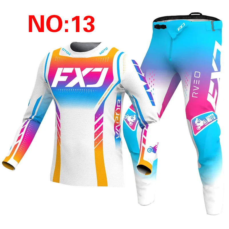 新 2025 FXJ ピンクエンデューロモトクロスギアセット - Motorcycle Gear Kids のレビューと価格