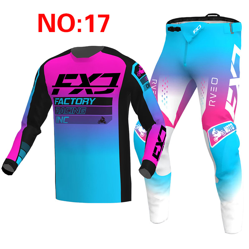 新 2025 FXJ ピンクエンデューロモトクロスギアセット - Motorcycle Gear Kids のレビューと価格