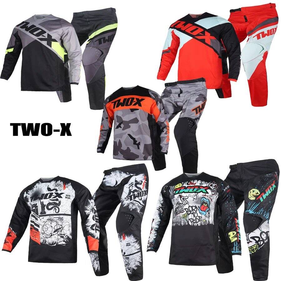 新しいモトクロスギアセット子供用 MX レーシングスーツモト - Motorcycle Gear Youth のレビューと価格