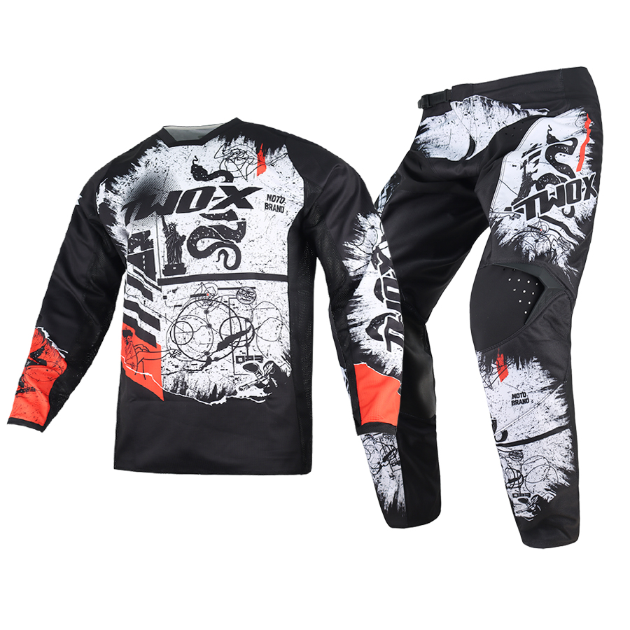 新しいモトクロスギアセット子供用 MX レーシングスーツモト - Motorcycle Gear Youth のレビューと価格