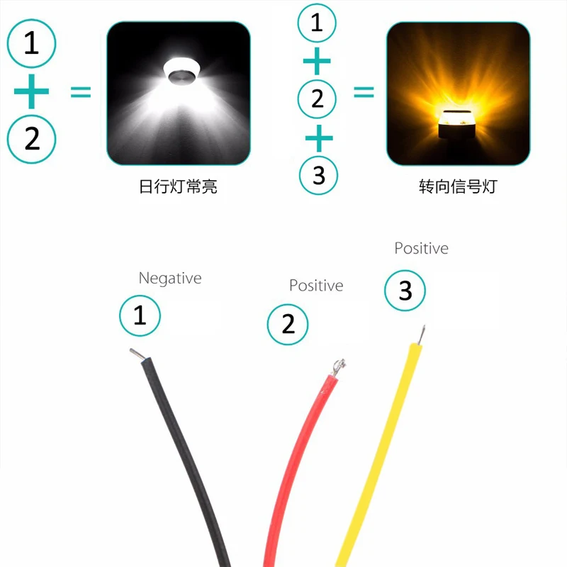 オートバイのハンドルバー用LEDウインカーライト,点滅警告灯 - Motorcycle Gear Yellow のレビューと価格